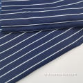 Vải thời trang Polyester Pongee in sọc màu xanh hải quân